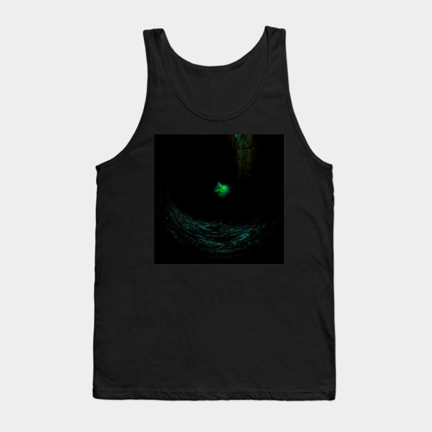 Digital collage and special processing. Dark place. Dark water. Something glows there. Tank Top by 234TeeUser234